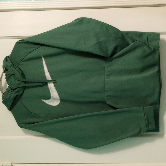 Nike Dri Fit  Swoosh Green Hoodie Sweater - Picture 2 of 10